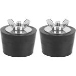 Lot de 2 bouchons d'hivernage pour piscine, bouchons en gel d'expansion en caoutchouc de 38 mm / 1, 5 ...