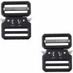 Lot de 2 boucles de ceinture tactiques en alliage de zinc noir robuste de qualité militaire avec double ... Lot de 2 boucles de ceinture tactiques en alliage de zinc noir robuste de qualité militaire avec double ...