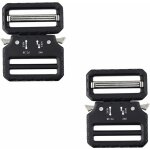 Lot de 2 boucles de ceinture tactiques en alliage de zinc noir robuste de qualité militaire avec double ... Lot de 2 boucles de ceinture tactiques en alliage de zinc noir robuste de qualité militaire avec double ...