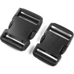 Lot de 2 boucles à dégagement rapide réglables de 51 mm de large en plastique de qualité militaire extra ... Lot de 2 boucles à dégagement rapide réglables de 51 mm de large en plastique de qualité militaire extra ...