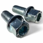 Lot de 2 boulons de roue m14x1. 5 mm pour audi, vw, seat, skoda
