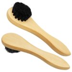 Lot de 2 brosses applicatrices pour cirage de chaussures, brosse en crin de cheval, entretien du bois, ...