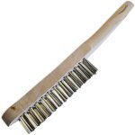 Lot 2 brosses m�talliques � main avec fils acier inox 4 rang�es