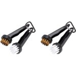 Lot de 2 brosses de nettoyage pour club de golf, brosses nylon et laiton pour rainures et chaussures, ...