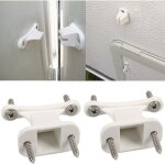 Lot de 2 butoirs de porte pour caravane, camping - car, caravane, blanc, pi�ces de rechange en plastique, ...