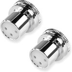 Lot de 2 capuchons anti - poussi�re xlr femelle, capuchons de protection pour prise femelle xlr, capuchons ...