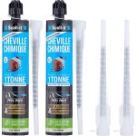 Lot de 2 cartouches de scellement chimique 280ml syst�me peel scell - it