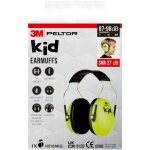 Lot de 2 casques anti - bruit 3m? peltor? pour enfants, snr 27 db, vert n�on