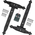 Kotarbau - lot de 2 charni�res - 300 mm - rev�tement en poudre - charni�re portail bois en t charni�re ...