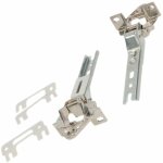 Lot de 2 charni�res (93x1336, 00268698) r�frig�rateur, cong�lateur bosch, de dietrich, elektra - bregenz, ...