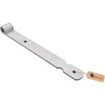 Lot de 2 charni�res de portail 900 mm ? galvanoplastie ? pentures lourdes avec gonds sur platine ? fixation ...