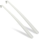 Lot de 2 chausse - pieds, 58, 5 cm de longueur, accessoire en métal, à accrocher, pour chaussures, blanc ... Lot de 2 chausse - pieds, 58, 5 cm de longueur, accessoire en métal, à accrocher, pour chaussures, blanc ...