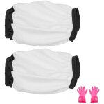 Lot de 2 chaussettes de neige paisses pour pneus, housses de pneus en fibre de polyester avec sangles ...