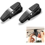 Lot de 2 clips de lunettes pour pare - de voiture, porte lunettes pour voiture clip  lunettes de voiture ...