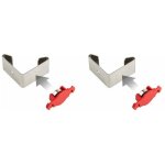 Lot de 2 clips de plinthe magn�tiques clips en m�tal et aimants fixation rapide pour meubles en bois ...