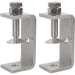 Lot de 2 colliers de serrage en c robustes en acier inoxydable 304 de 65 mm de large, ouverture de m�choire, ...