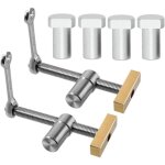 Lot de 2 colliers de serrage pour trou de chien pour le travail du bois de 1, 9 cm avec 4 pi�ces de banc ...