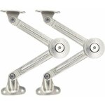 Lot de 2 compas à système d'amortissement pour abattants de portes relevables de placard de cuisine Lot de 2 compas à système d'amortissement pour abattants de portes relevables de placard de cuisine