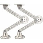 Lot de 2 compas � syst�me d?amortissement pour abattants de portes relevables de placard de cuisine