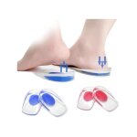 Lot de 2 coussinets de talon - semelles intrieures en silicone - coussinets de talon dcontracts rouges ...