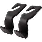 Lot de 2 crochets pour appuit�te de voiture, organiseur de si�ge arri�re en cuir noir, pour suspendre ...