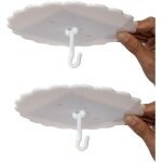 Lot de 2 crochets pour moustiquaire de plafond, pour ciel de lit, faciles � installer et � utiliser