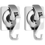 Lot de 2 crochet ventouse salle de bain puissante murale crochet de douche � ventouse sous vide mural ...