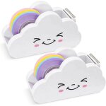 Lot de 2 devidoir ruban, drouleur ruban bureau, dvidoir de ruban, dvidoir ruban, distributeur ruban, ...