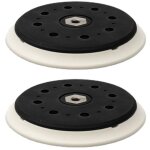 Lot de 2 disques abrasifs m8 15 trous � 150 mm dur compatible avec ponceuse excentrique makita bo6050 ...