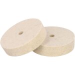 Lot de 2 disques de polissage en feutre de laine de 75 mm avec trou de 10 mm, pour meuleuses d'angle ...