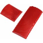 Lot de 2 diy m - forme outil de peinture en caoutchouc murale veinure grain de bois boisette peigne decor ...