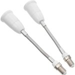 Lot de 2 douilles d'extension e14 � e27 pour douille d'ampoule - adaptateur pour ampoule pliable avec ...