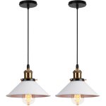 Lot de 2 e27 m�tal suspensions luminaires retro plafonniers luminaire edison de culot e27 suspensions ...