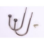 Vuszr - lots de 2 embrasses de rideaux - crochets en mtal  fixer au mur - pour rideaux et draperies, ...