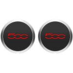 Lot de 2 enjoliveurs de 133 mm pour roues 500, cache - moyeux centraux 68078419ac 68078421ac, cache - ...