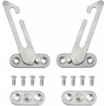 Lot de 2 entreb�illeurs de fen�tre en upvc - en acier inoxydable 304 - avec vis - pour fen�tre � gauche ...