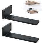 Lot de 2 equerre etagere murale, �querre industrielle, equerre charge lourde, 5 mm d'�paisseur, support ...