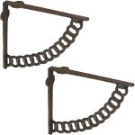 Lot pratique de 2 querres pour tagres, support pour tablette, design antique, fausse chane, marron ...