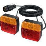Lot de 2 feu remorque arriere kit de montage de feu arri�re de remorque connecteur europ�en avec c�ble ...