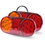 Lot de 2 feux de remorque � led, feux arri�re de remorque 12 v, feux de remorque � led pour camions, ...