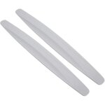 Lot de 2 films de protection pour pare - chocs de voiture, bandes d'angle autocollantes en fibre de carbone ...