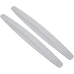 Lot de 2 films de protection pour pare - chocs de voiture, bandes d'angle autocollantes en fibre de carbone ...