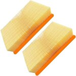 Lot de 2 filtres � air � cartouche pour aspirateurs eau et poussi�re karcher nt 25 / 1 35 / 1 45 / 1 ...