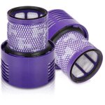 Lot de 2 filtre pour aspirateur dyson v10 sv12, cyclone series absolute animal motorhead total clean, ...