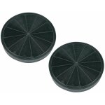 Lot de 2 filtres charbon type 196 196x30 mm (484000008674) hotte aeg, ariston hotpoint, arthur martin ...