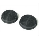 Lot de 2 filtres charbon type 47 150x50 mm (484000008784, cfc0141497) hotte aeg, ariston hotpoint, bauknecht, ...