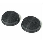 Lot de 2 filtres charbon type 47 150x50 mm (484000008784, cfc0141497) hotte aeg, ariston hotpoint, bauknecht, ...