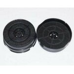 Lot de 2 filtres � charbon type 58 akb000 / 1 142x48 mm (484000008782, c00308179) hotte ariston hotpoint, ...
