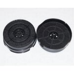 Lot de 2 filtres � charbon type 58 akb000 / 1 (484000008782, c00308179) hotte de dietrich, indesit, sauter, ...
