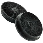 Lot de 2 filtres charbon acm14 145x30mm (49011548, 9179183012) hotte airlux, ariston hotpoint, aya, beko ...